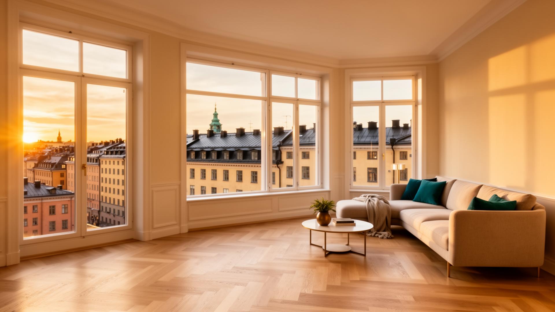 Premiumlägenhet med utsikt över Stockholms innerstad