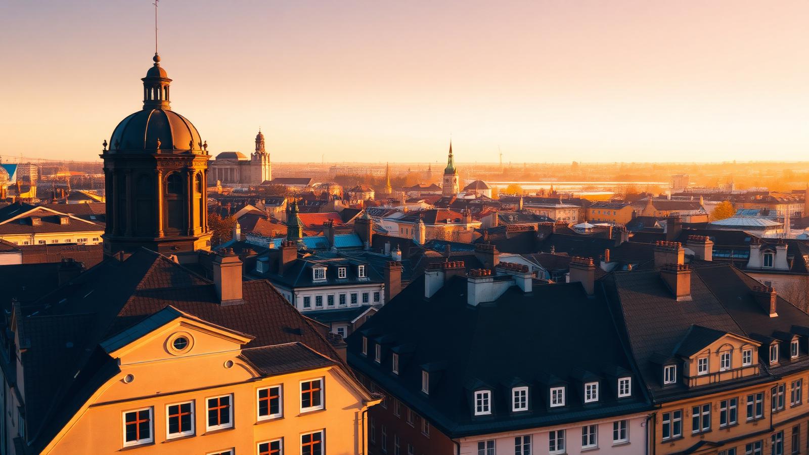 Stockholms innerstad sett från ovan